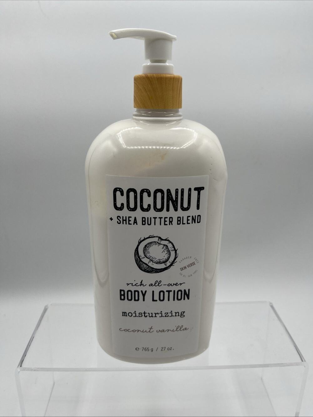 Home & Body Co. Coconut Oil & Shea Butter Body Lotion Coconut Vanilla 27oz, New